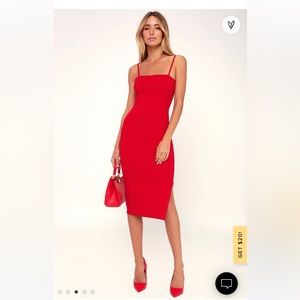 Lulus red dress, new with tags, size small